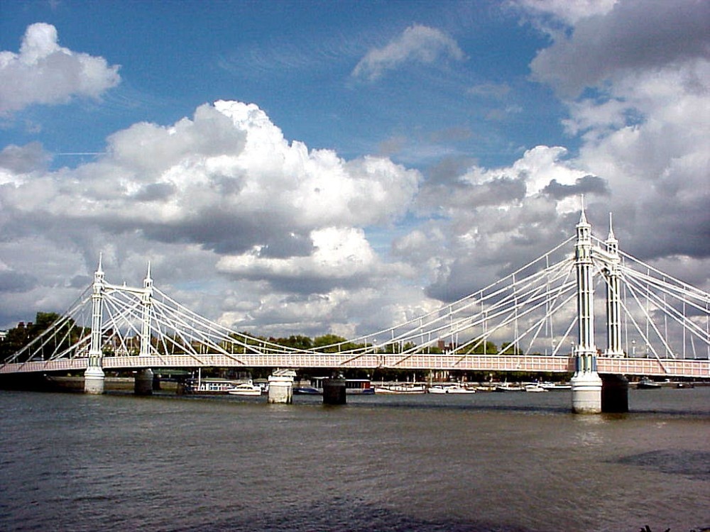 Photograph of Albert Bridge - Spanning The Thames Between Chelsea and Battersea