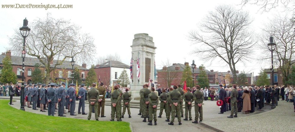 Leigh Cenotaph at Church Street Gardens, Leigh.