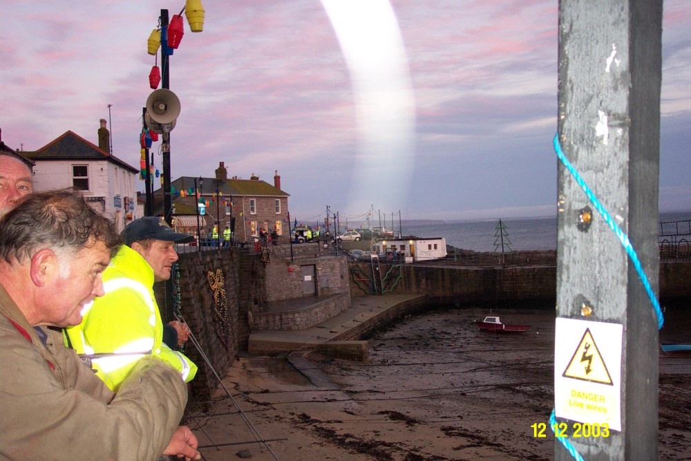 Waiting for the Mousehole Christmas Lights