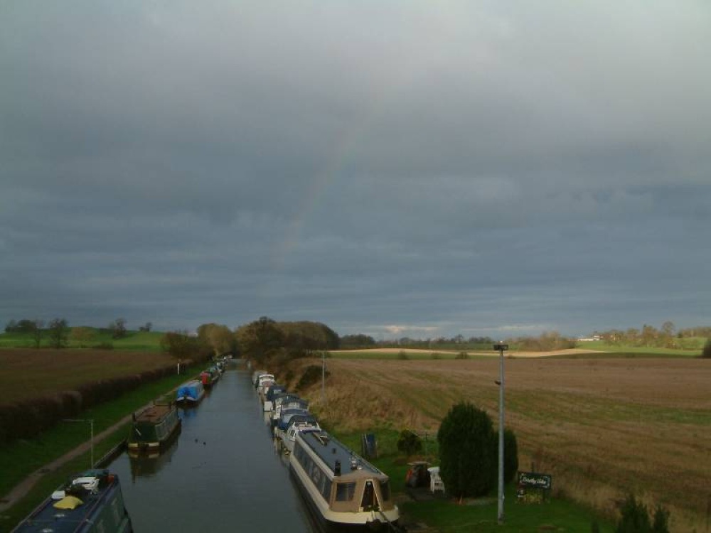 Rainbow over the canal