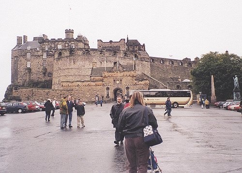 View of the public entrance to Edinburgh Castle.