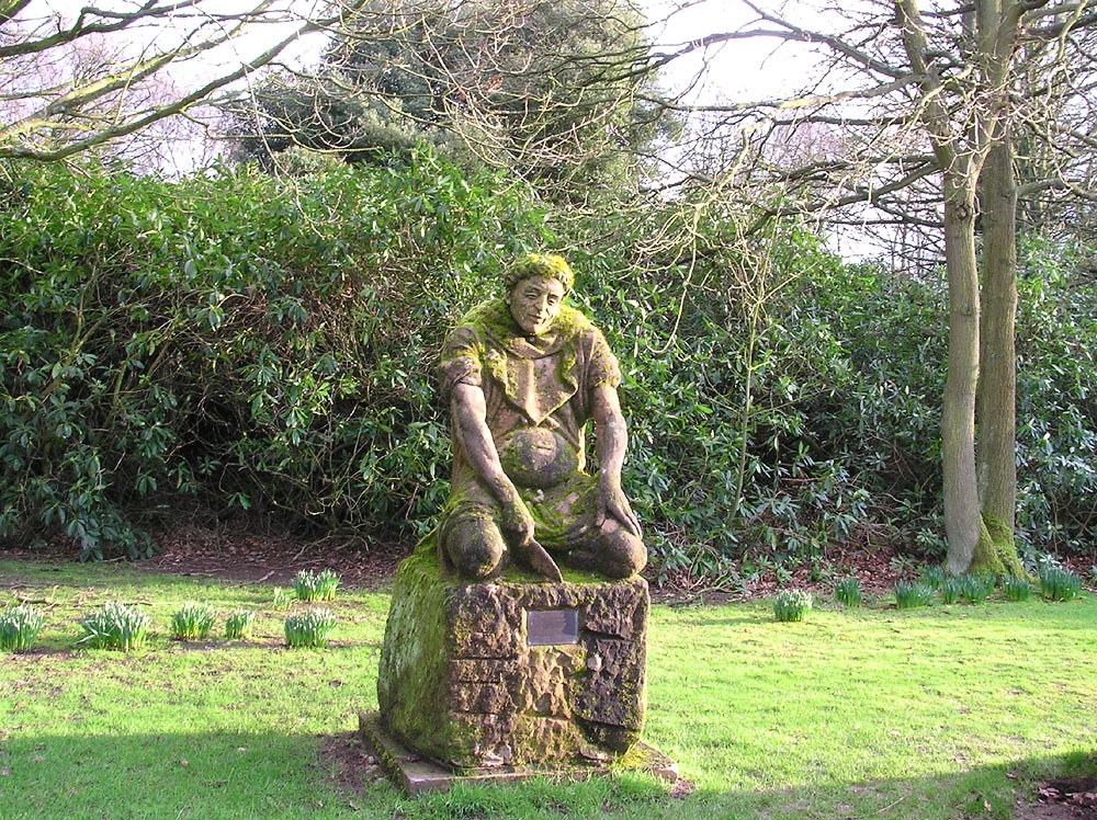 Statue at Norton Priory, Cheshire photo by David Hubbard