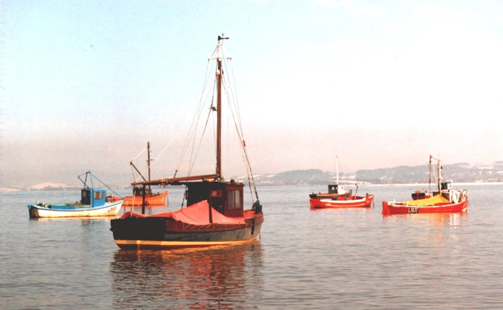 Fishing Boats on the Bay at Morecambe, Lancashire