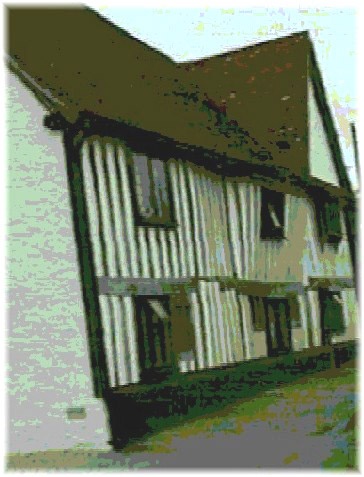 Medieval timber framing on a home in Ickleford, near Saffron Walden, Essex.