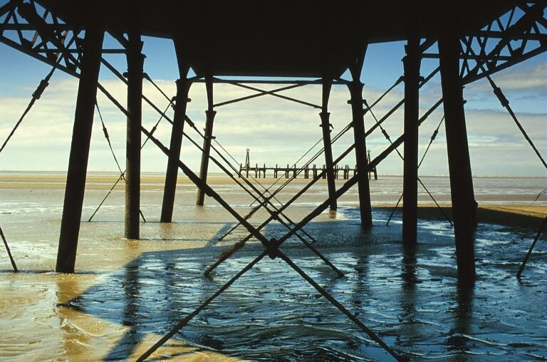 Under the pier,  St Annes