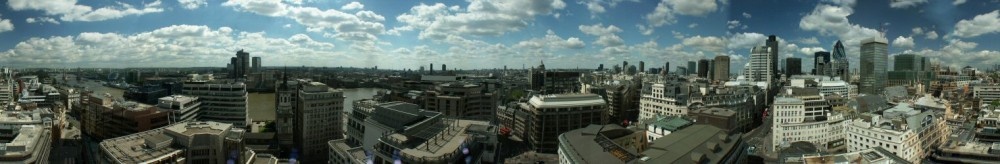 Top of Monument - London skyline panoramic