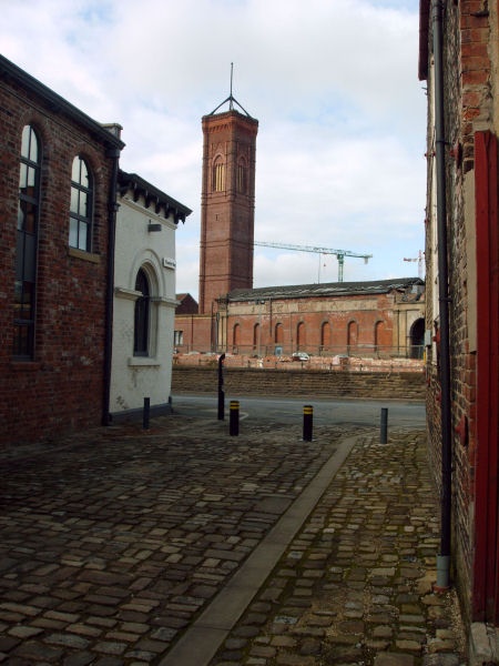 Foundry Street Leeds looking onto Tower Works Globe Road Leeds