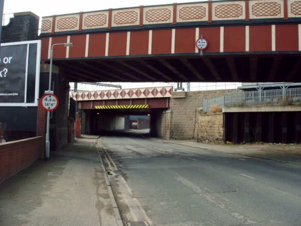 Railway Bridges serving Leeds City Station,crossing Globe Road.