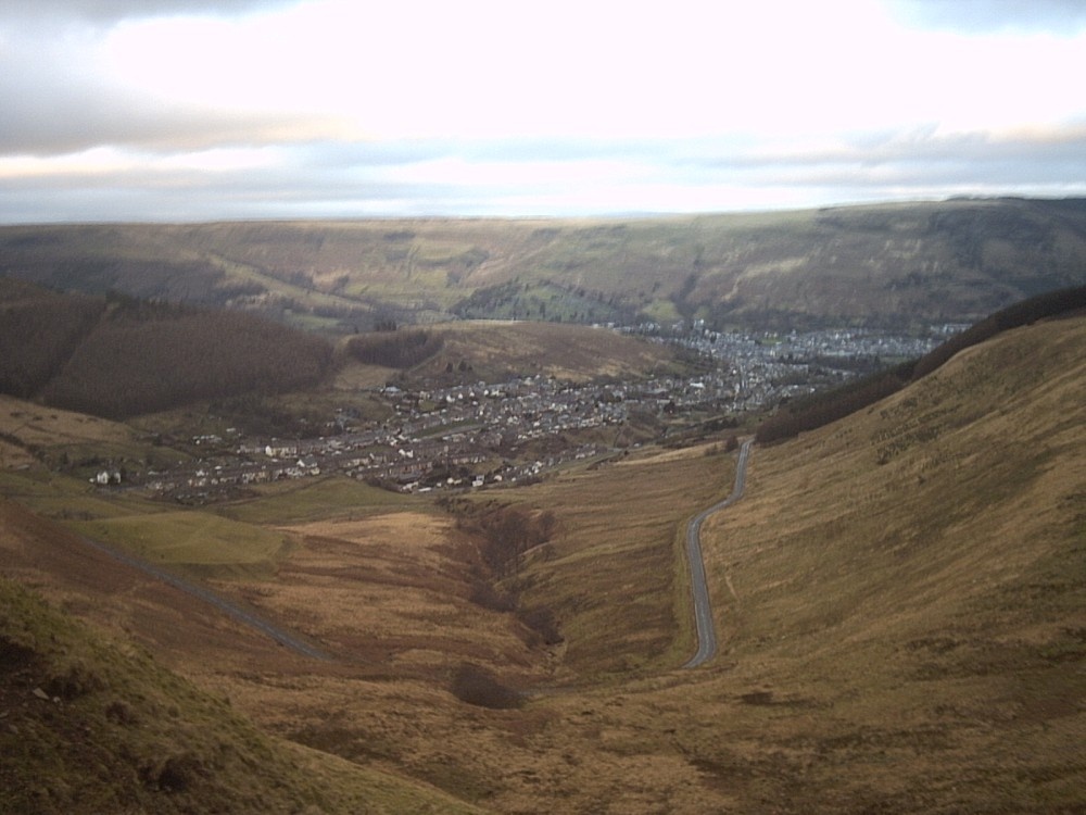 bwlch mountain past abergwynfi wales