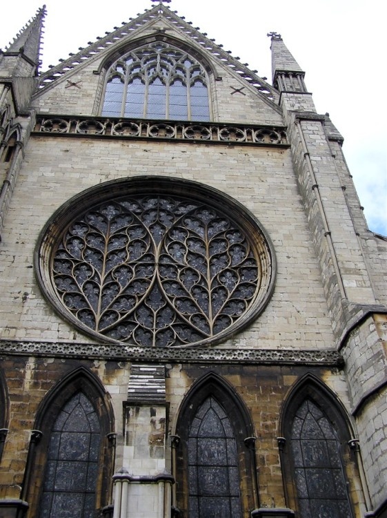 Lincoln Cathedral - the South Transept and Bishop's Eye window