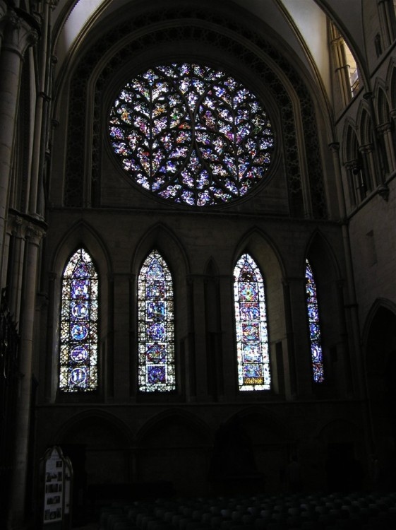 Lincoln Cathedral - the Bishop's Eye, in the south transept