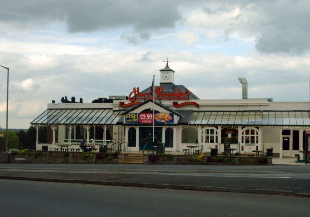 Harry Ramsden's Fish and Chip Shop.