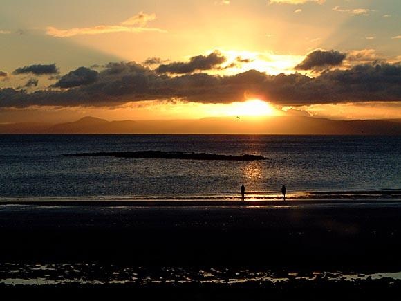 Christmas morning on Seamill Beach, near West kilbride