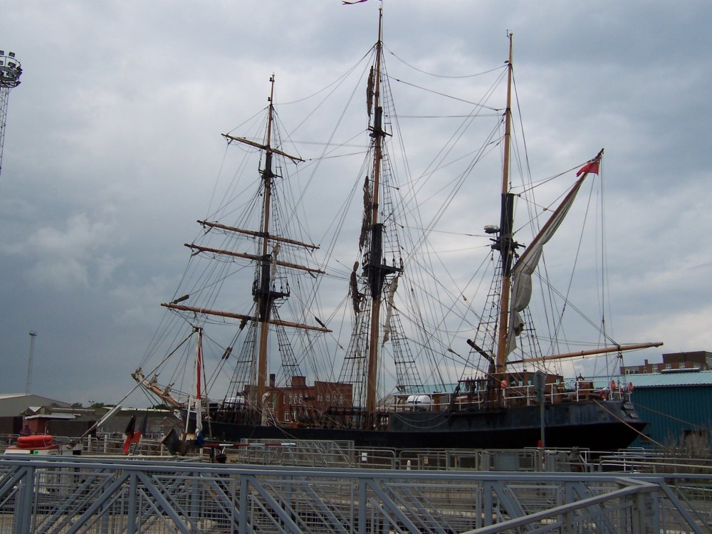 Southwick dry dock by the lock gates