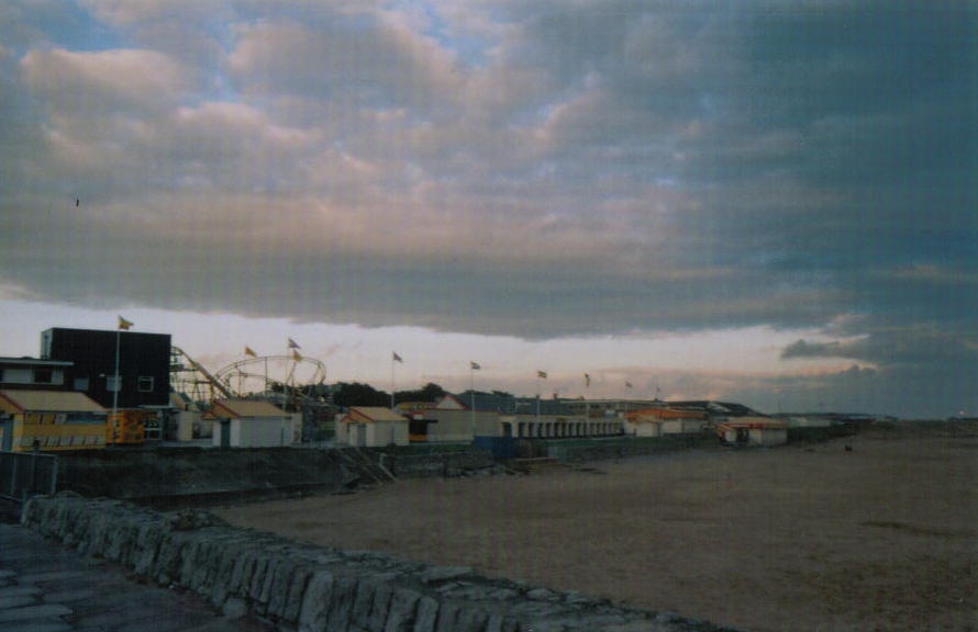 Photograph of Porthcawl fairground view ,south wales uk