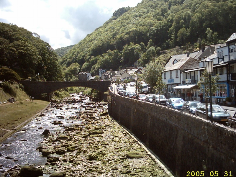 Looking up the river, Lynmouth