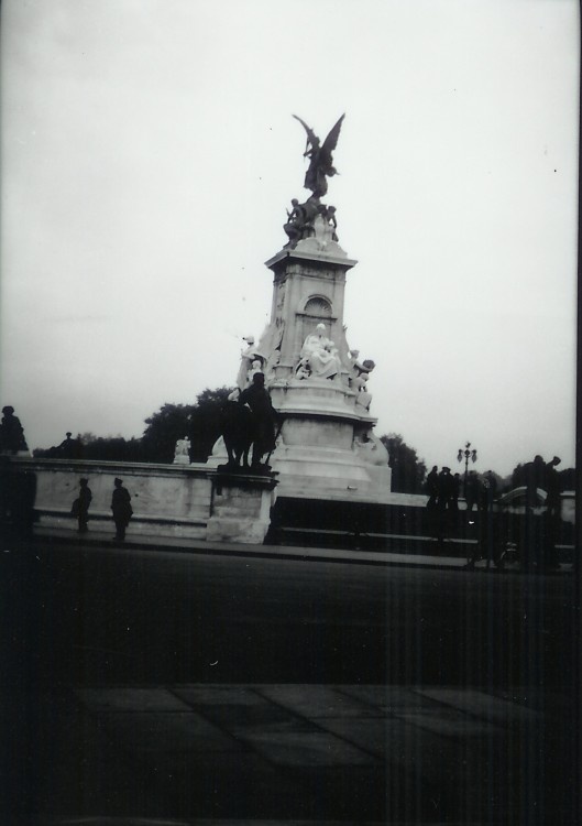 Queen Victoria Memorial, London. Taken during WWII by Charles Harris
