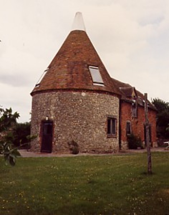 The oast house at Elvy Farm, Kent