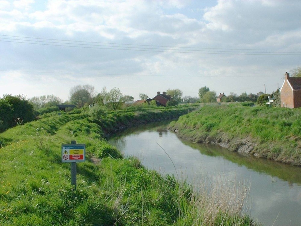 River Parrett at Moorland, Somerset
