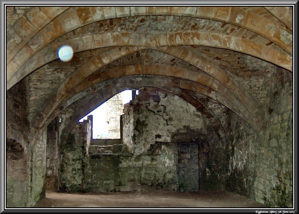 Inside Egglestone Abbey, showing possible 'Spirit Orb'... 5th June 2005