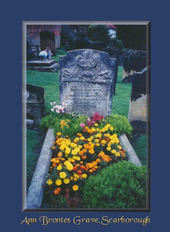 Anne Bronte's grave in Scarborough in Yorkshire