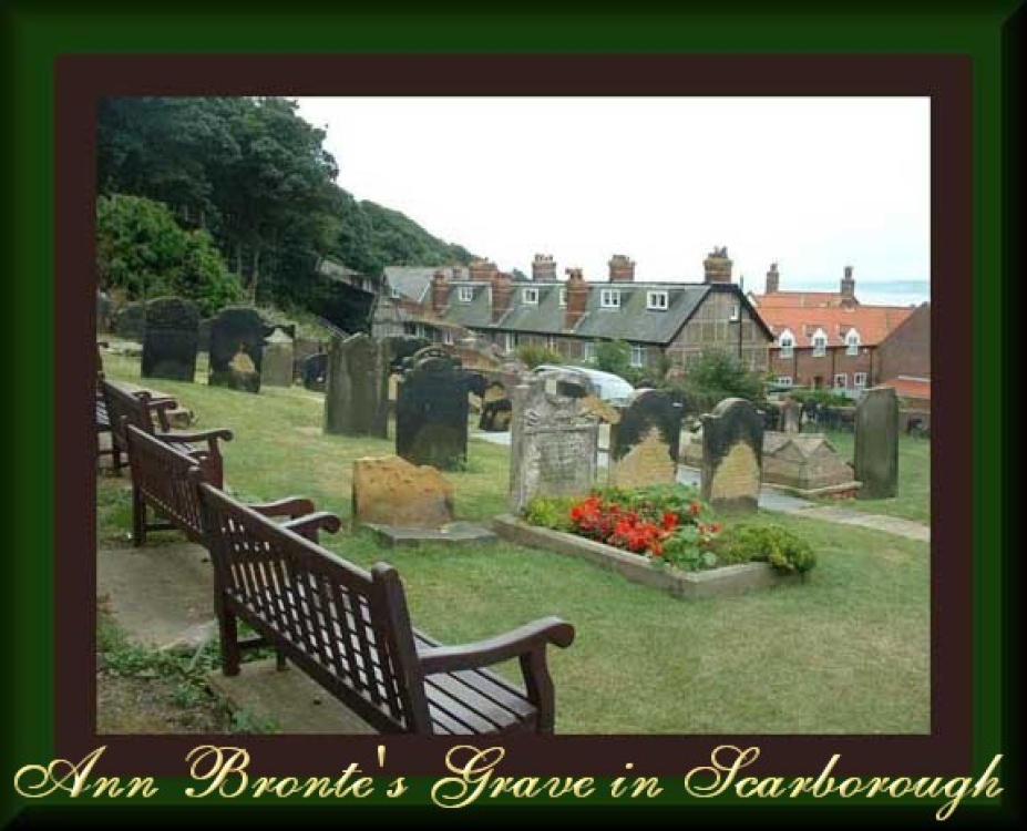 Anne Bronte's grave in St. Mary's churchyard, Scarborough, Yorkshire