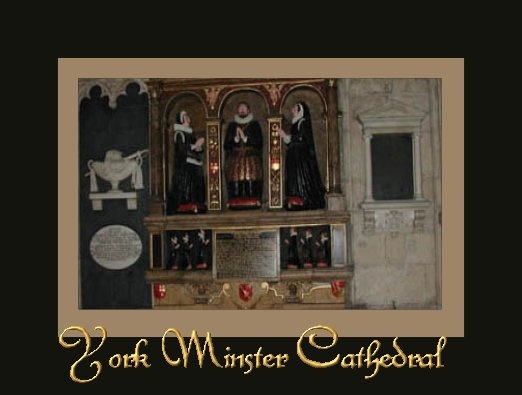 A Memorial in York Minster Cathedral