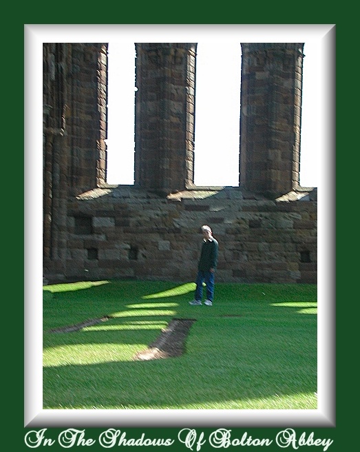 Walking in the evening shadows of Bolton Abbey