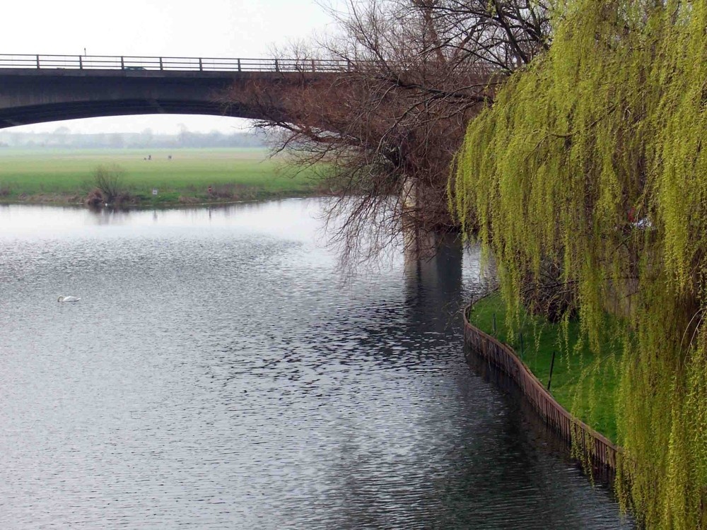 by the river in Huntingdon, Cambridgeshire