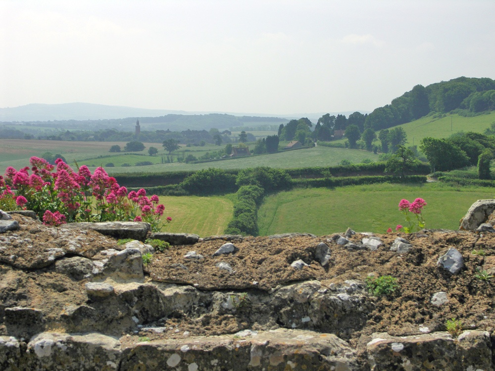 View out from Carisbrooke Castle Ramparts