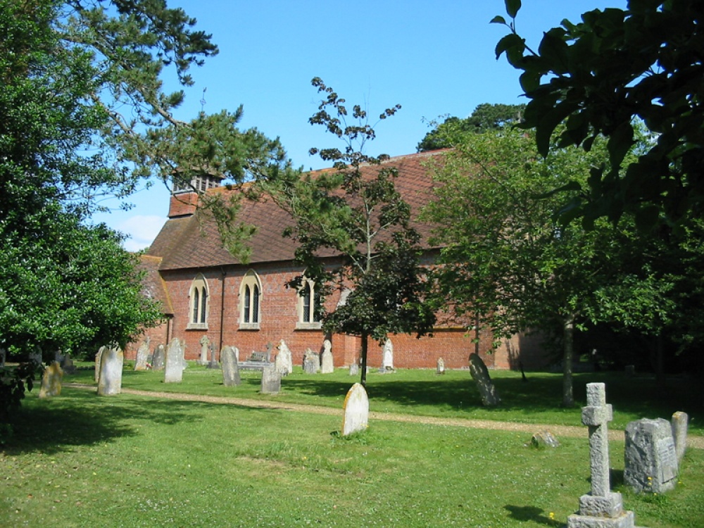 All Saints, Braishfield, Hampshire. Designed by William Butterfield and consecrated in 1855.