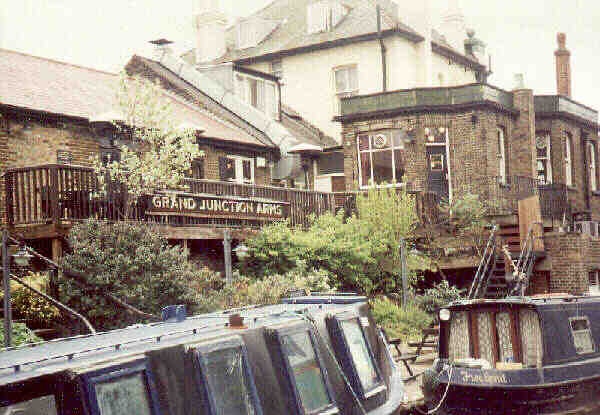 Grand Junction Arms viewed from The Grand Union Canal