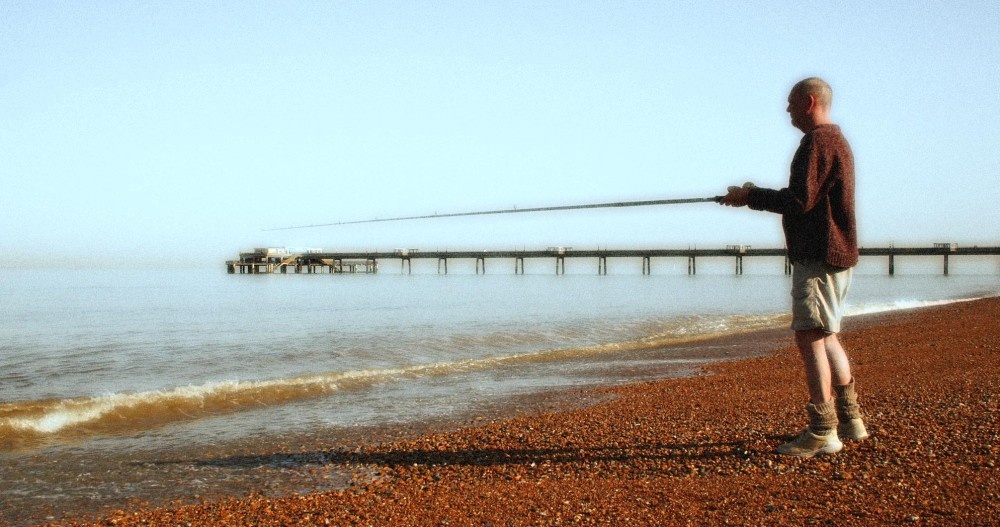 Fishing on Deal Beach