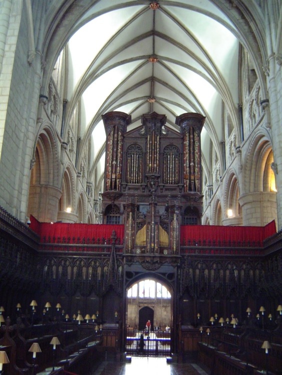 Interior view of Gloucester Cathedral