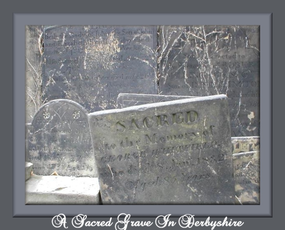 A SACRED tombstone in St. Mary's and All Saints Church Cemetery in Chesterfield, Derbyshire