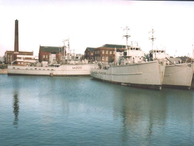 MTB's. RN Dockyard. Portsmouth. Hampshire