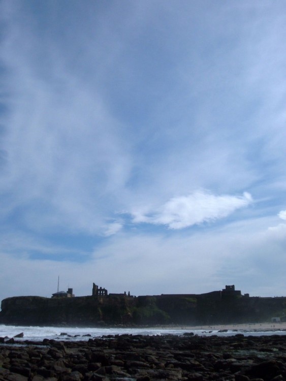 A picture of Tynemouth Priory.  Taken from Tynemouth beach, North Tyneside.