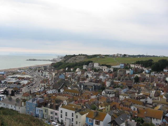 Hastings seen from the castle