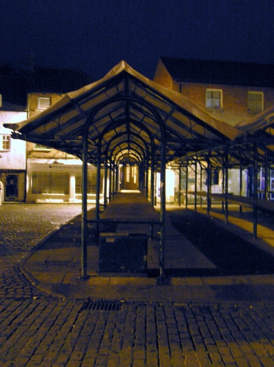 The market at night in York