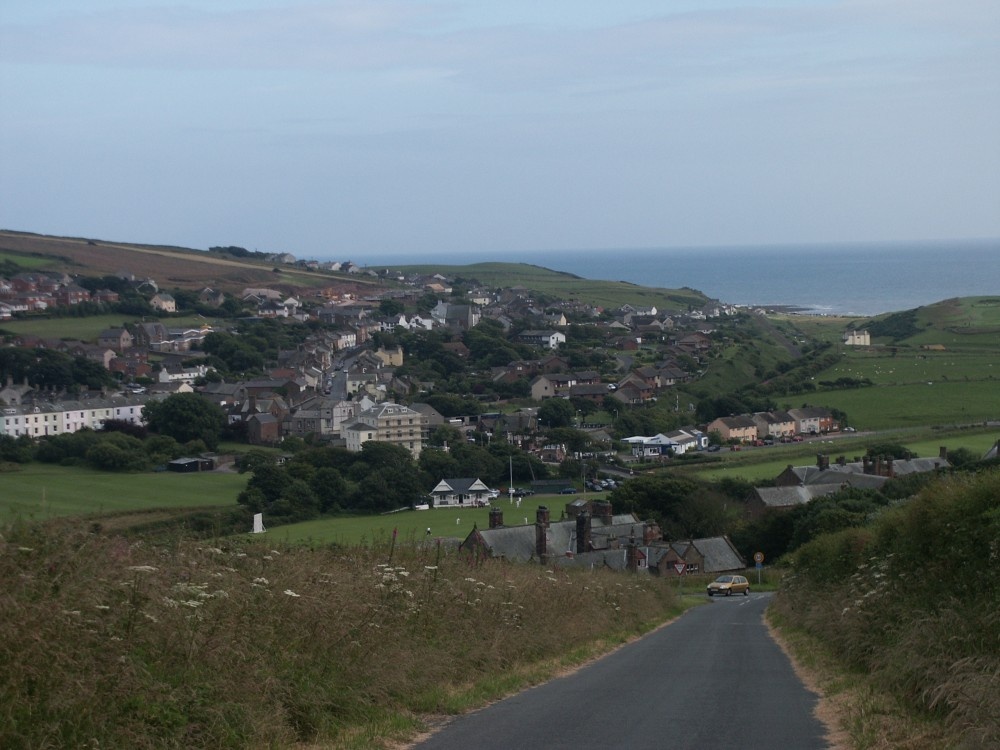 St Bees, Cumbria, as seen from outrigg