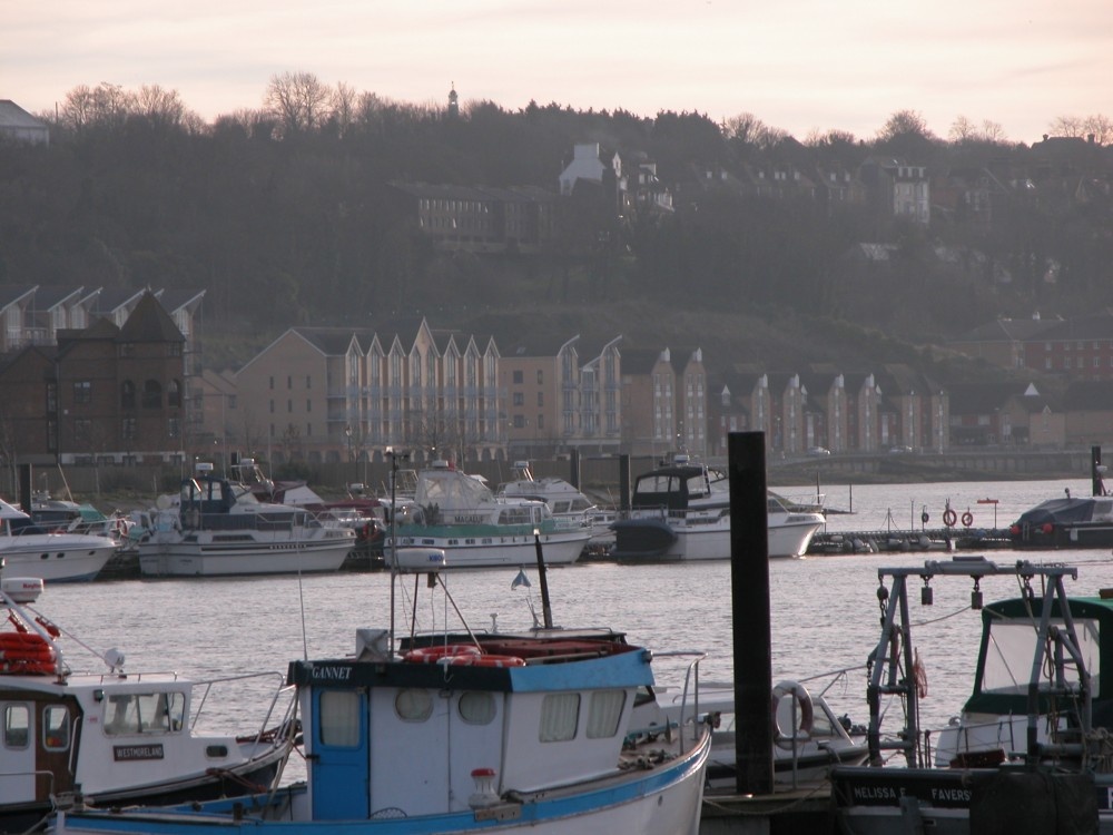 Rochester as seen from across the Medway