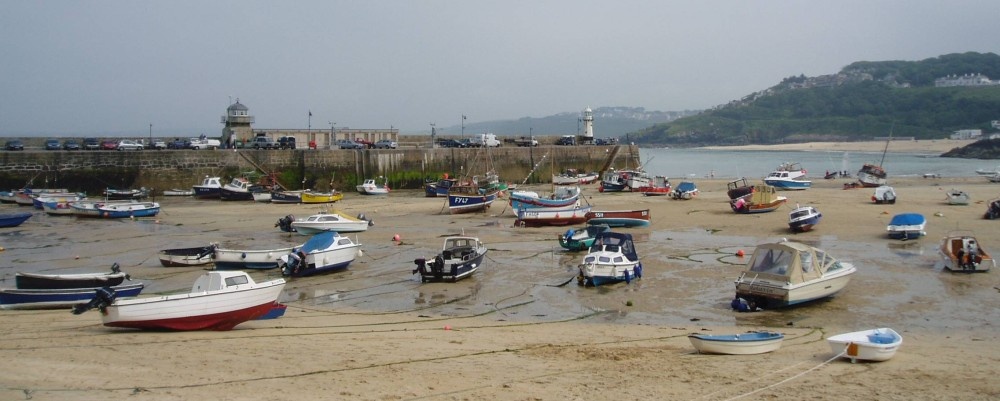 St Ives, low tide, Cornwall