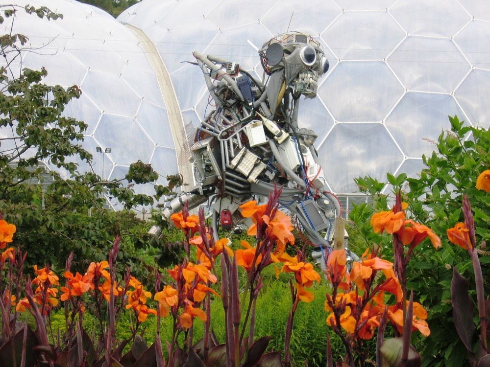 'Throwaway' art at the Eden Project