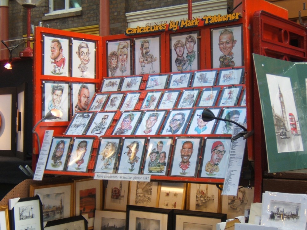 Stall at Covent Garden Market, Jan 05