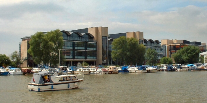 Lincoln University Buildings and Brayford Pool, Lincoln.