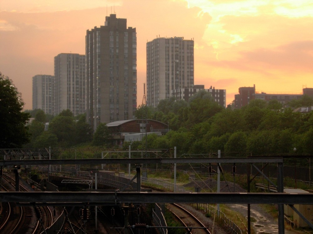 Sunset near Chalk Farm, London