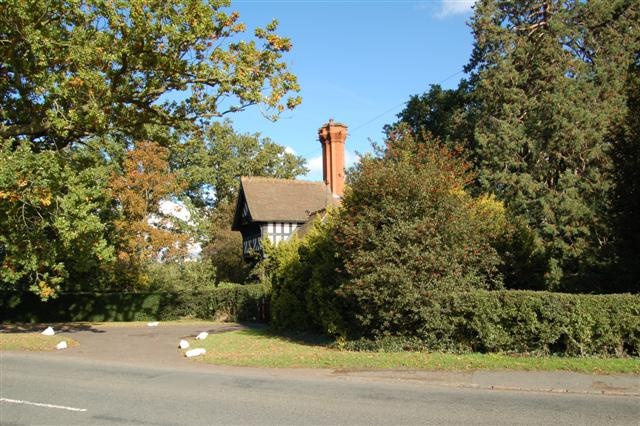 Photograph of Top Lodge, Madresfield Court, autumn