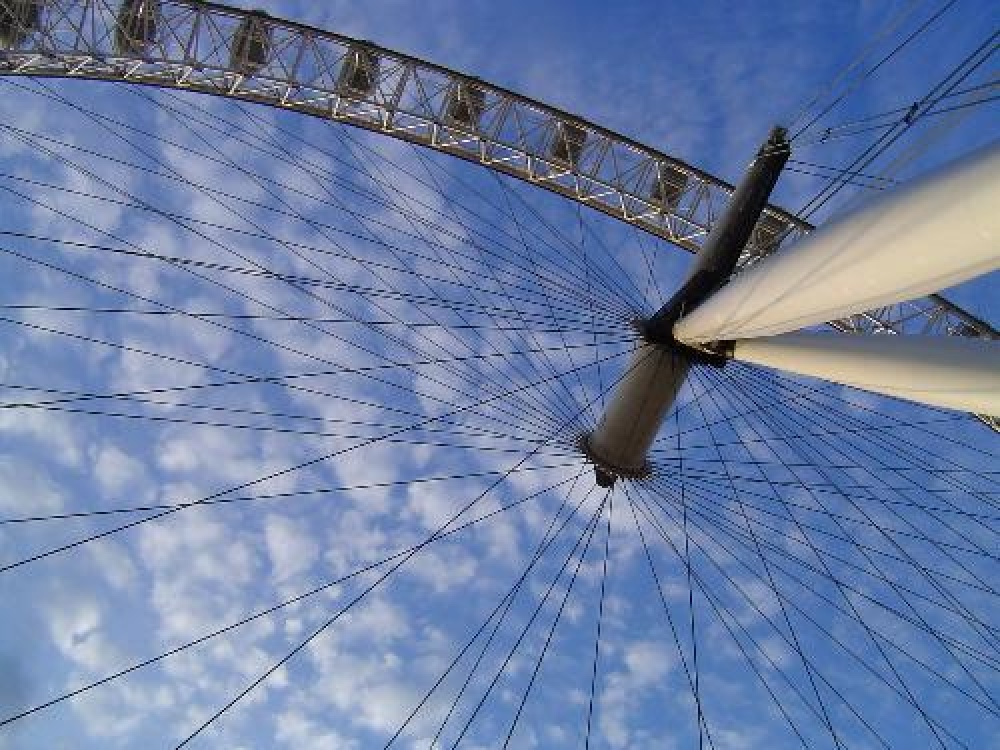 This picture of London Eye was taken in September, 5th, 2005, during my trip to the UK.