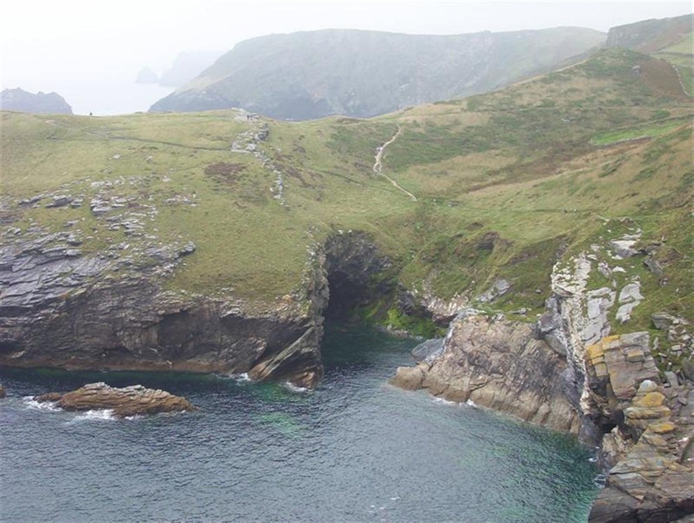 Merlins Cave Tintagel, Cornwall