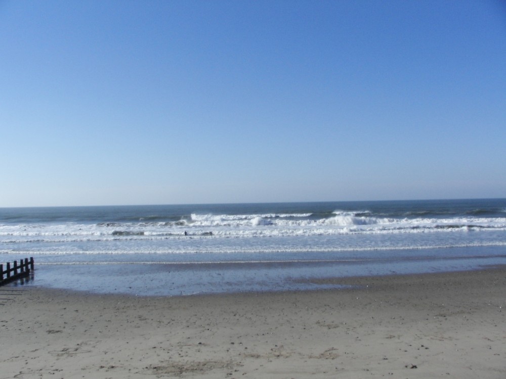 A beautiful autumn day 2005 looking at Tywyn beach, Gwynedd, Wales